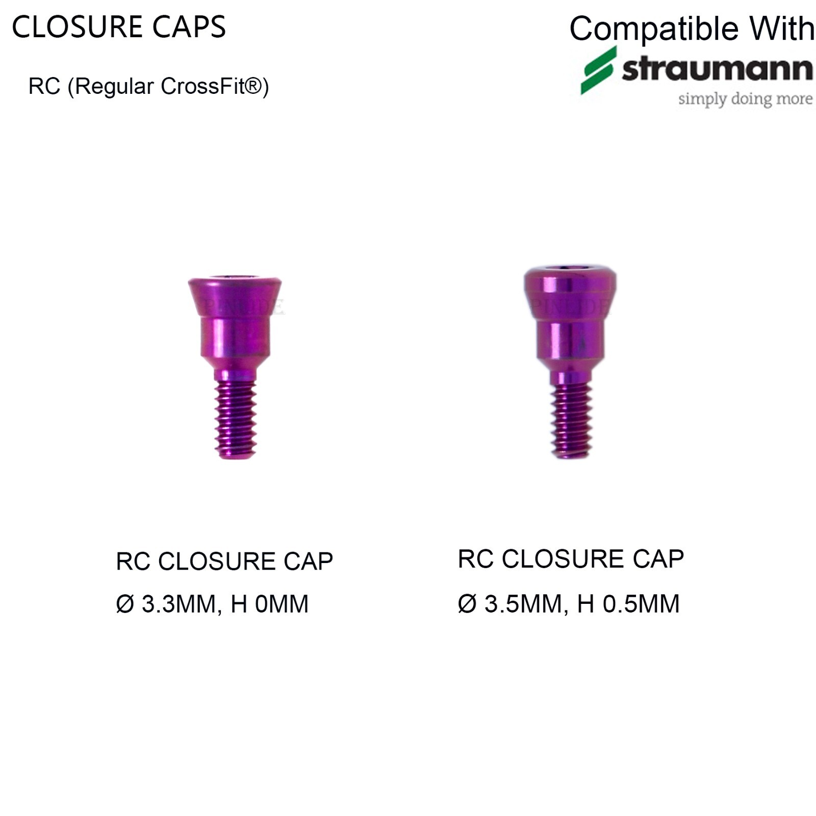 US Dental Healing Cap Abutment NC/RC Cover Screw Compatible Straumann ITI BL/BLT