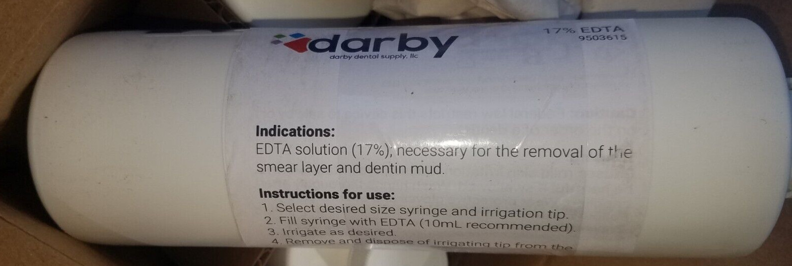 LOT OF 5 ***Dental Endo EDTA Solution 17% For Root Canal 17oz Bottle