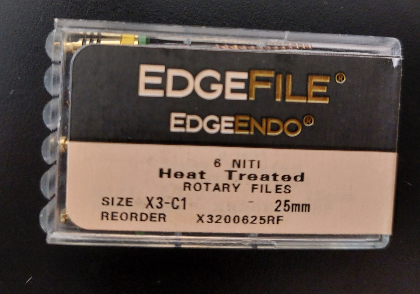 EdgeEndo, EdgeFiles, EdgeTaper Encore, Platinum,  21, 25, 29 mm, Taper 04, 06