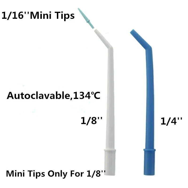 25Pcs/Pack Dental Standard Surgical Aspirator Suction Tips Tube 1/4 1/8 1/16 Opt