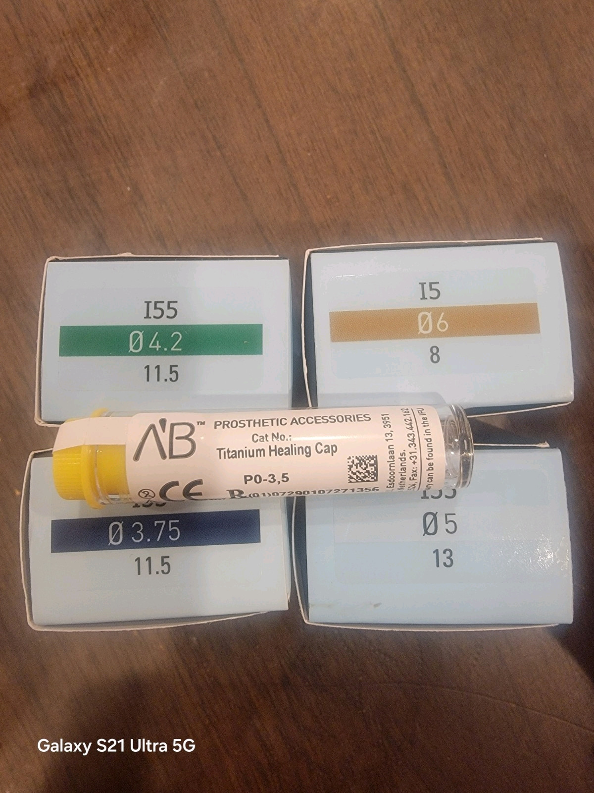 MIS A’B Implant [5 pieces ] Size 3.75, 4.2,5, 6 StandardConical Internal Hex Cap