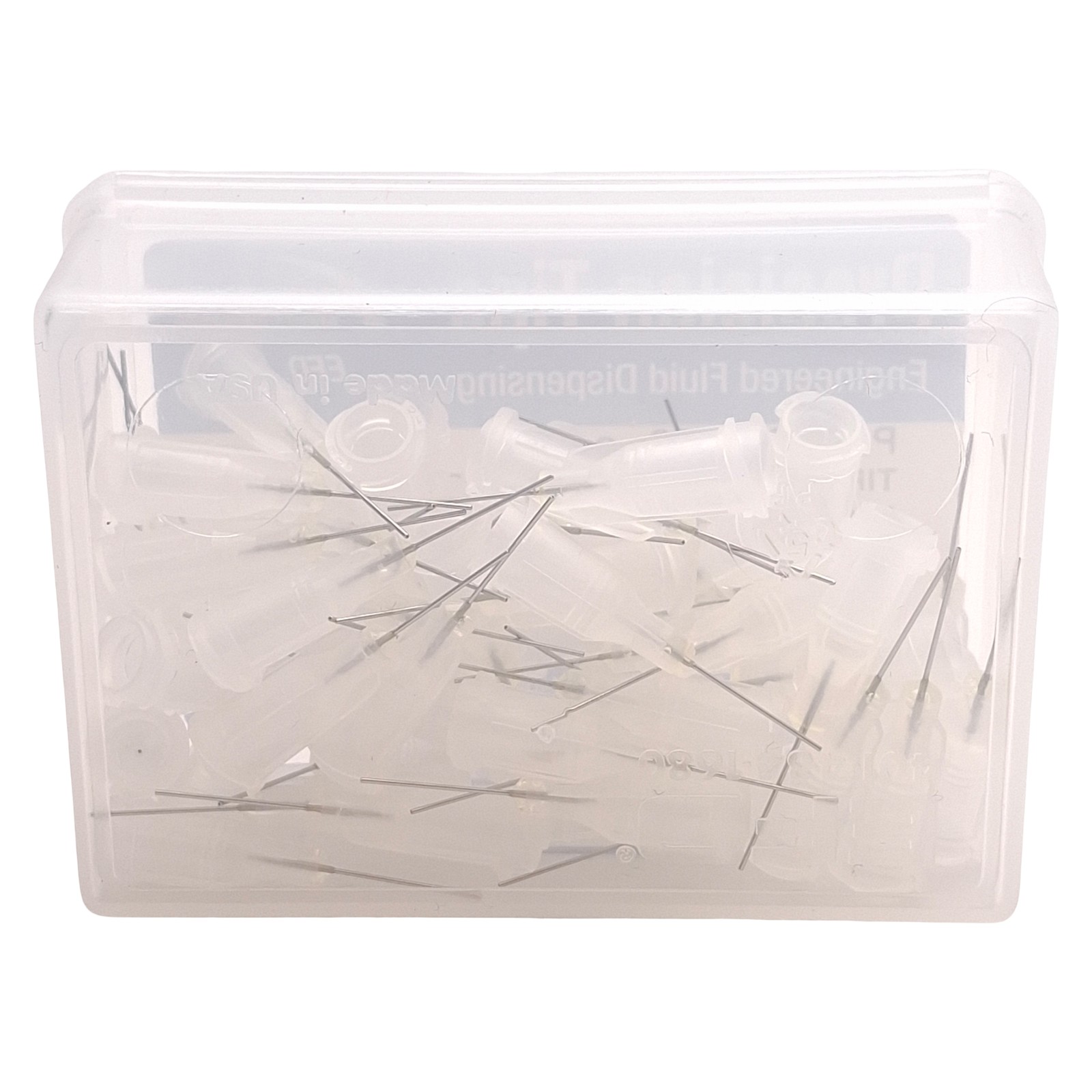Nordson EFD 7005008 Precision SS Tips, Clear, 27GA, 0.008in ID x 0.5in L, 50/Box