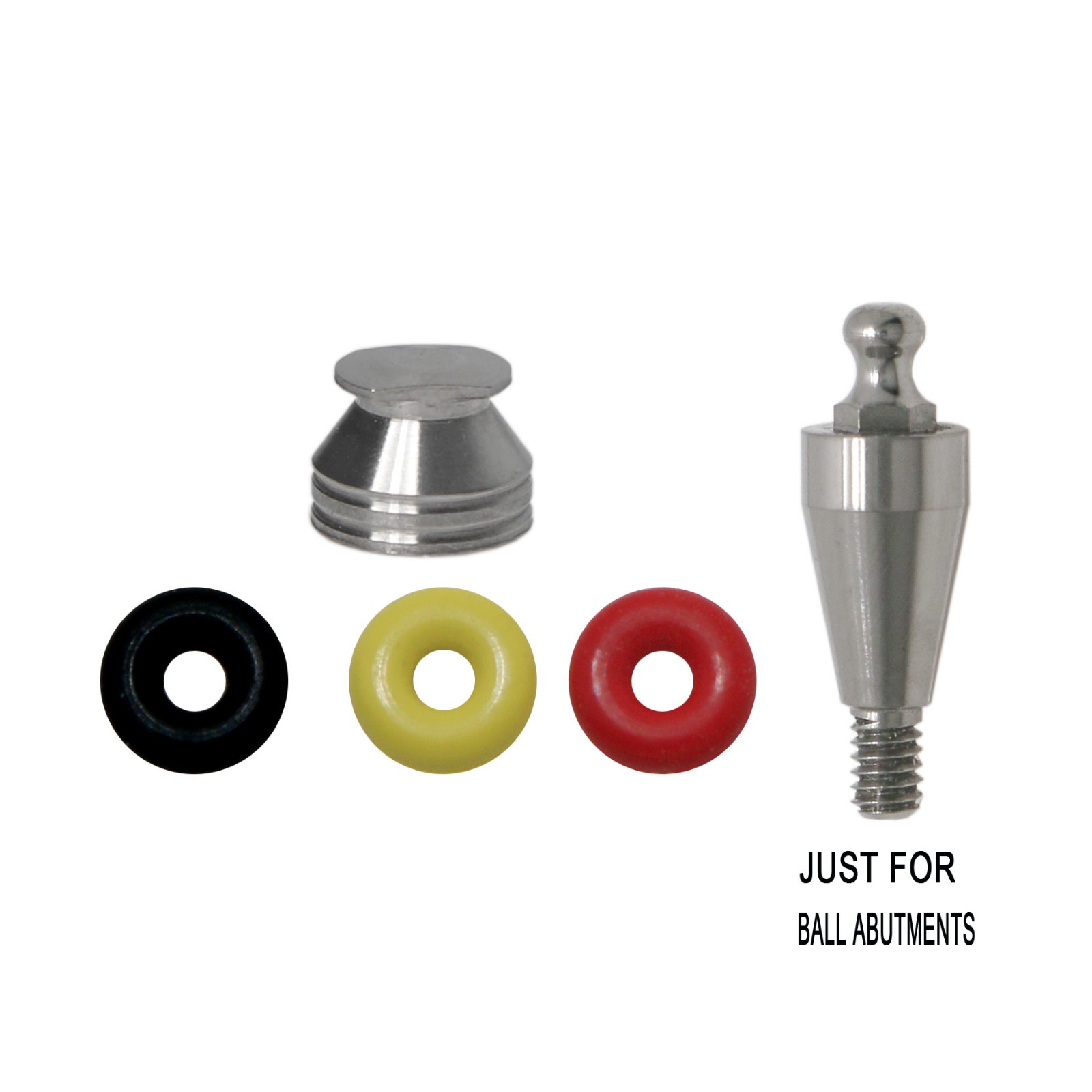 US Hiossen Osstem Implant O-Ring Caps Kit for Dental Ball Attachment Abutments