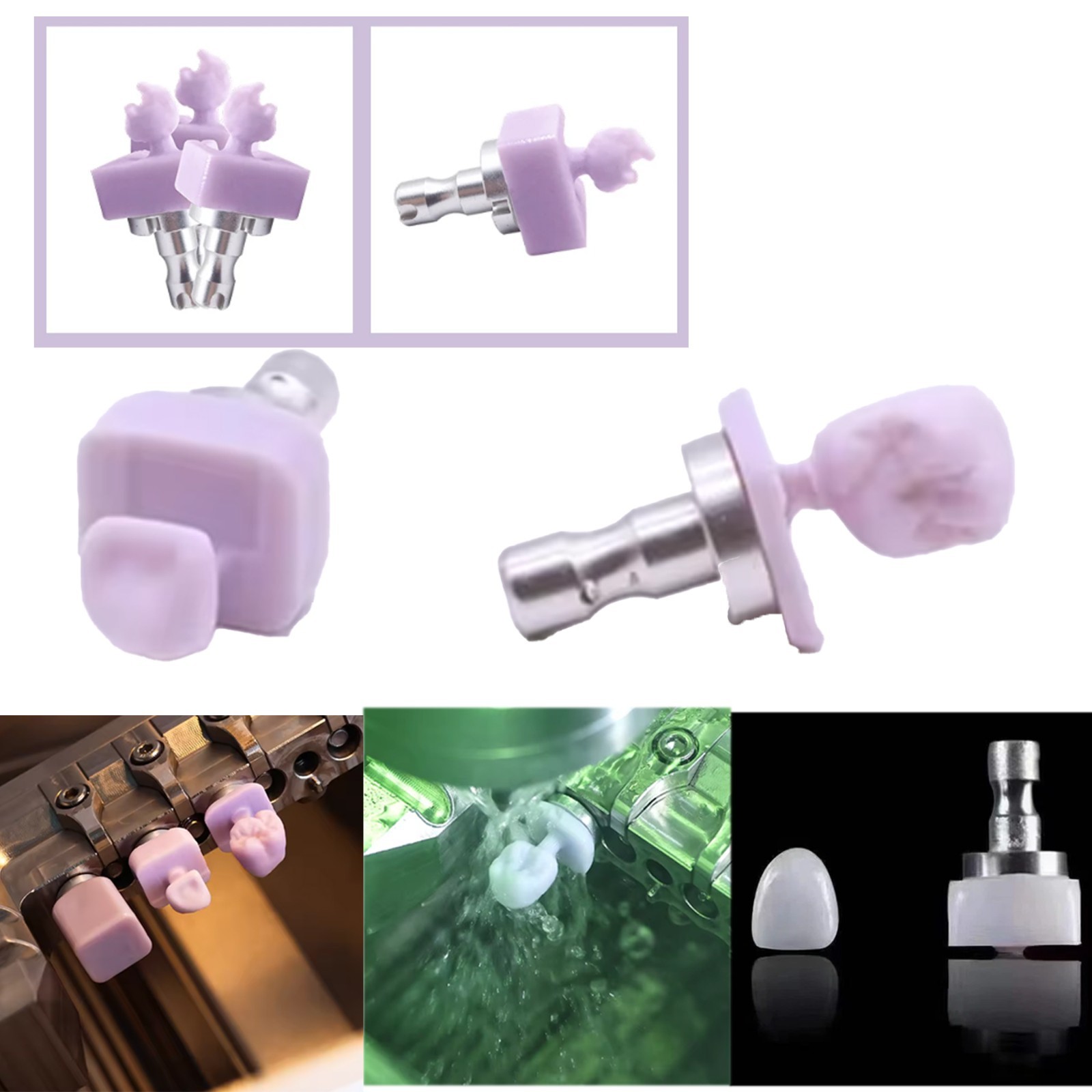 Dental Lithium Disilicate CAD/CAM Block CEREC Compatible HT/LT/MT 5pcs/Box C14