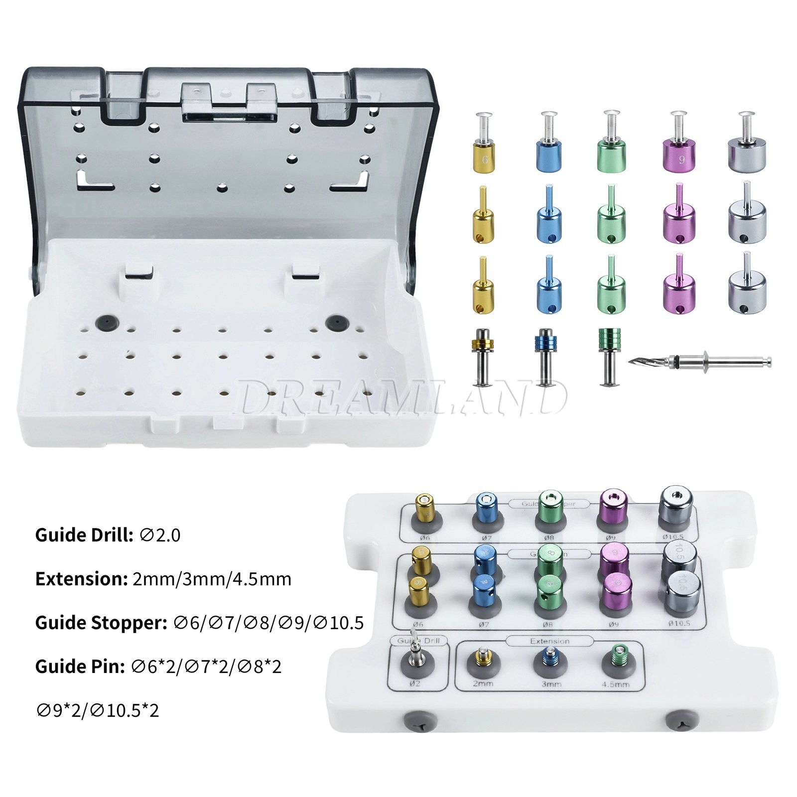 Dental implant surgical guide Positioning Guide Plate Ring Auxiliary Tool Box US