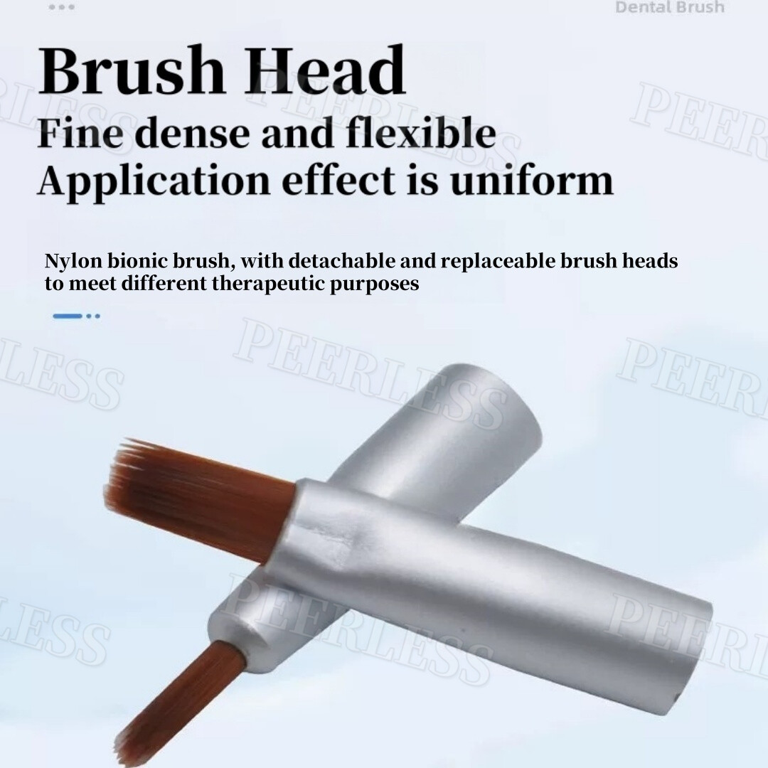 Dental Brush Pen Replaceable Brushes Head Straight Curved Head Mini Micro Brush