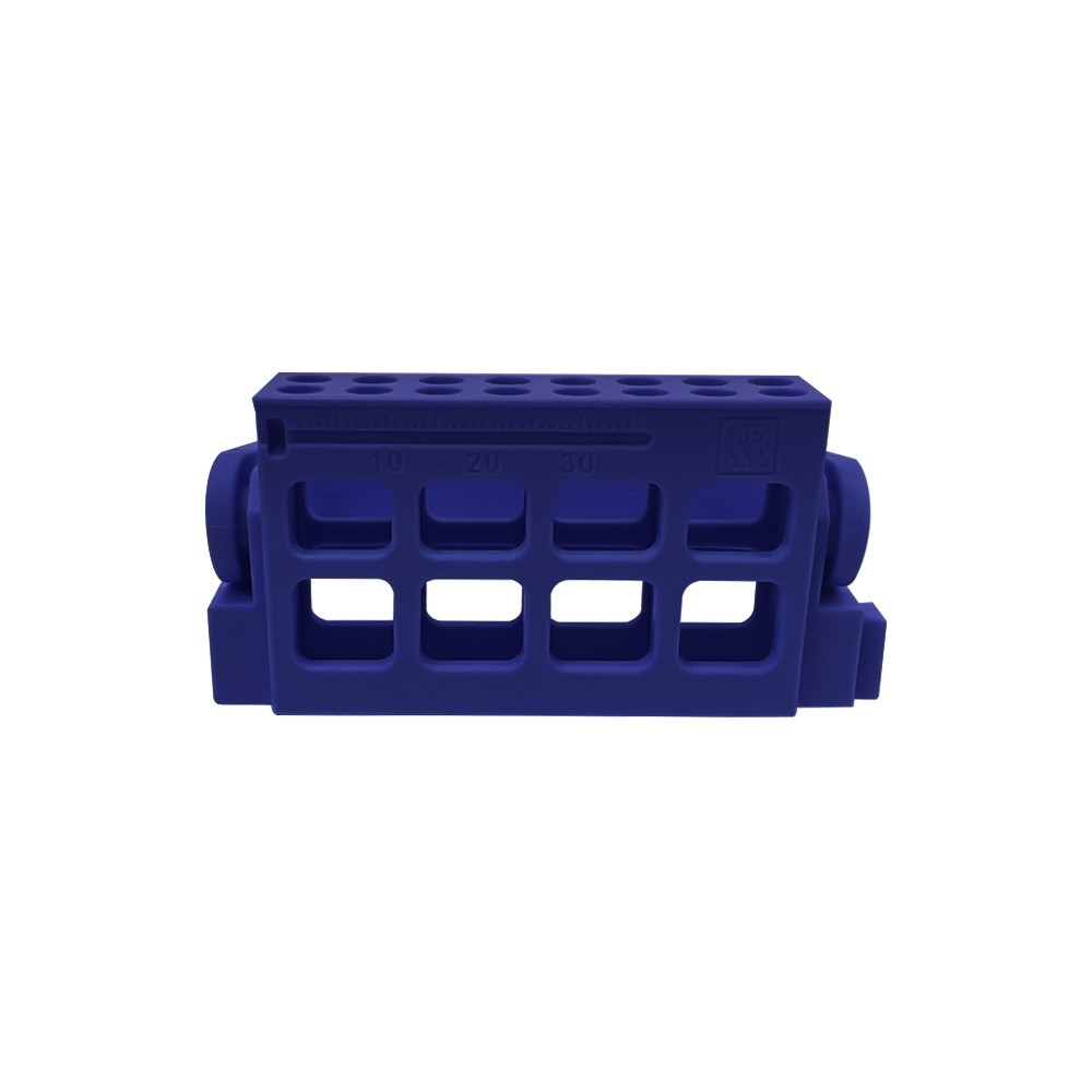 Dental Bur Endo Files Block Holder Stand Disinfection Box 16 Holes Autoclave