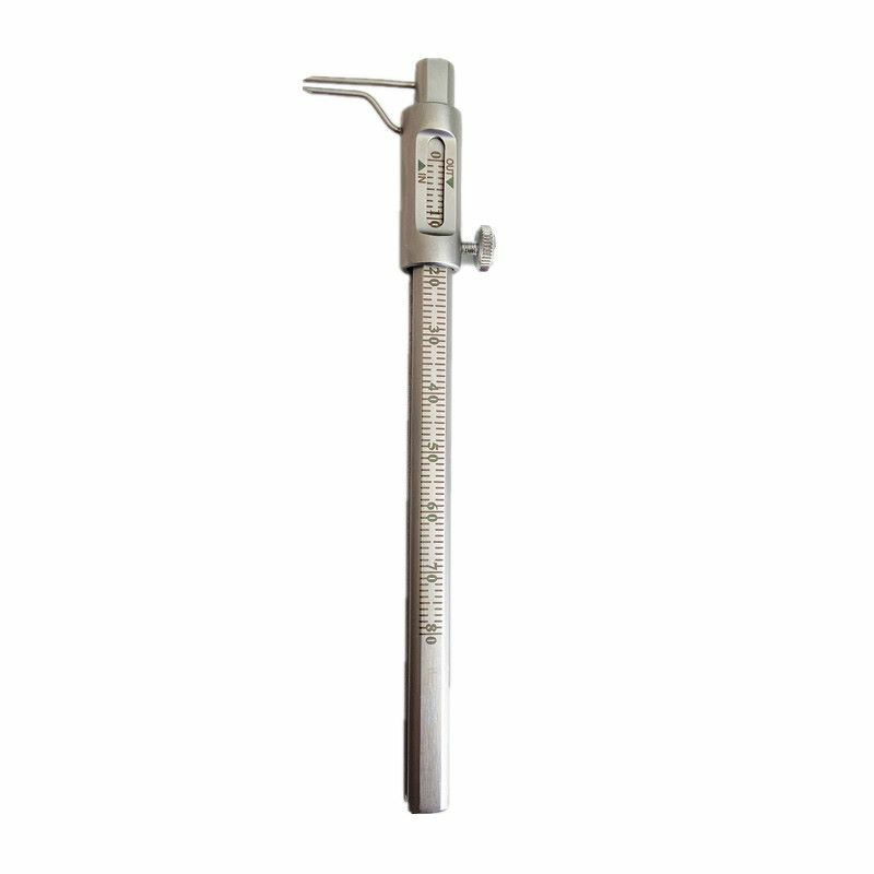 Dental Micro Measuring Edentulous Measuring Caliper Ruler 0-80 Mm Stainles Steel