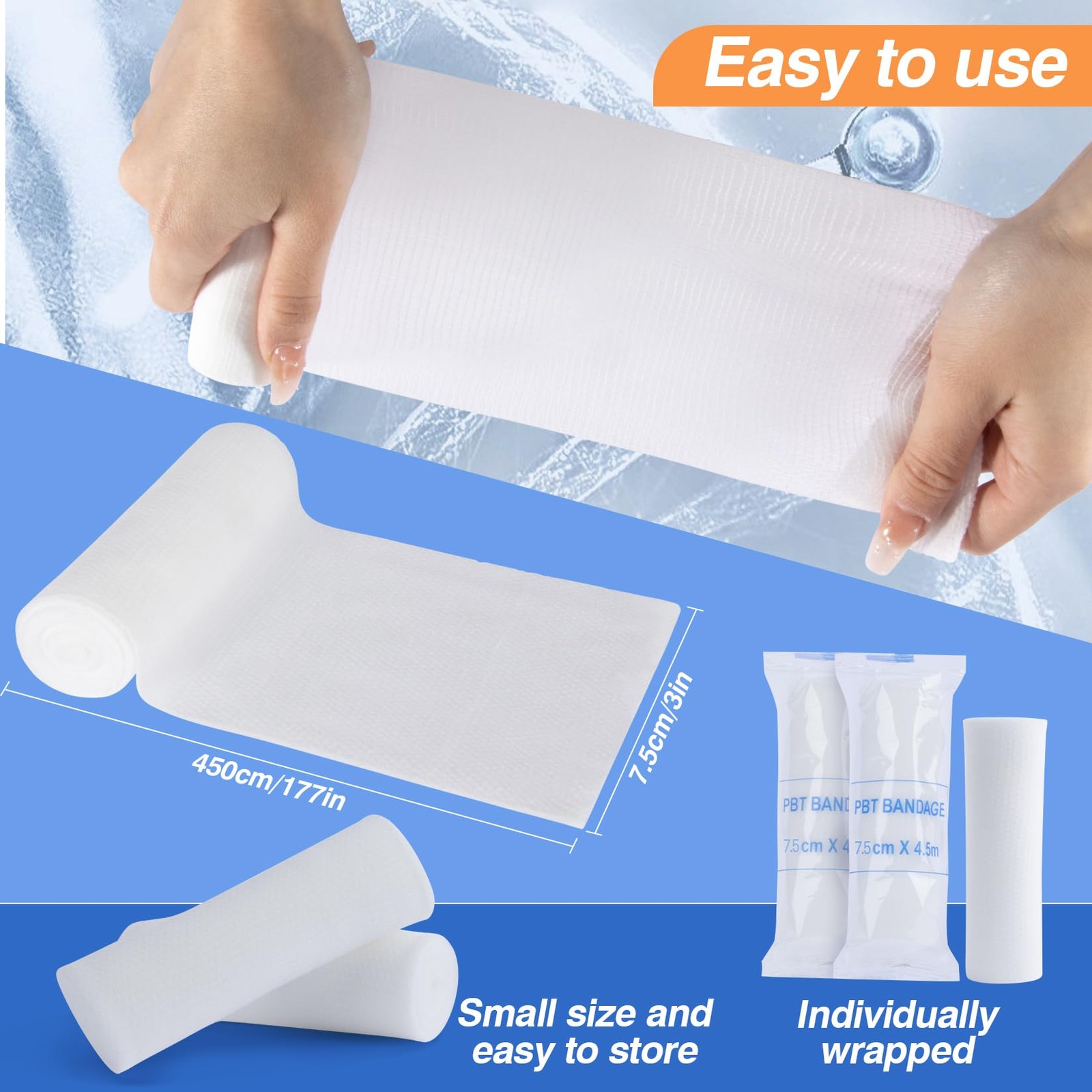 MAQIHAN 15PACK Gauze Rolls Bandages – 3 in x 4.9 15PCS Bandage
