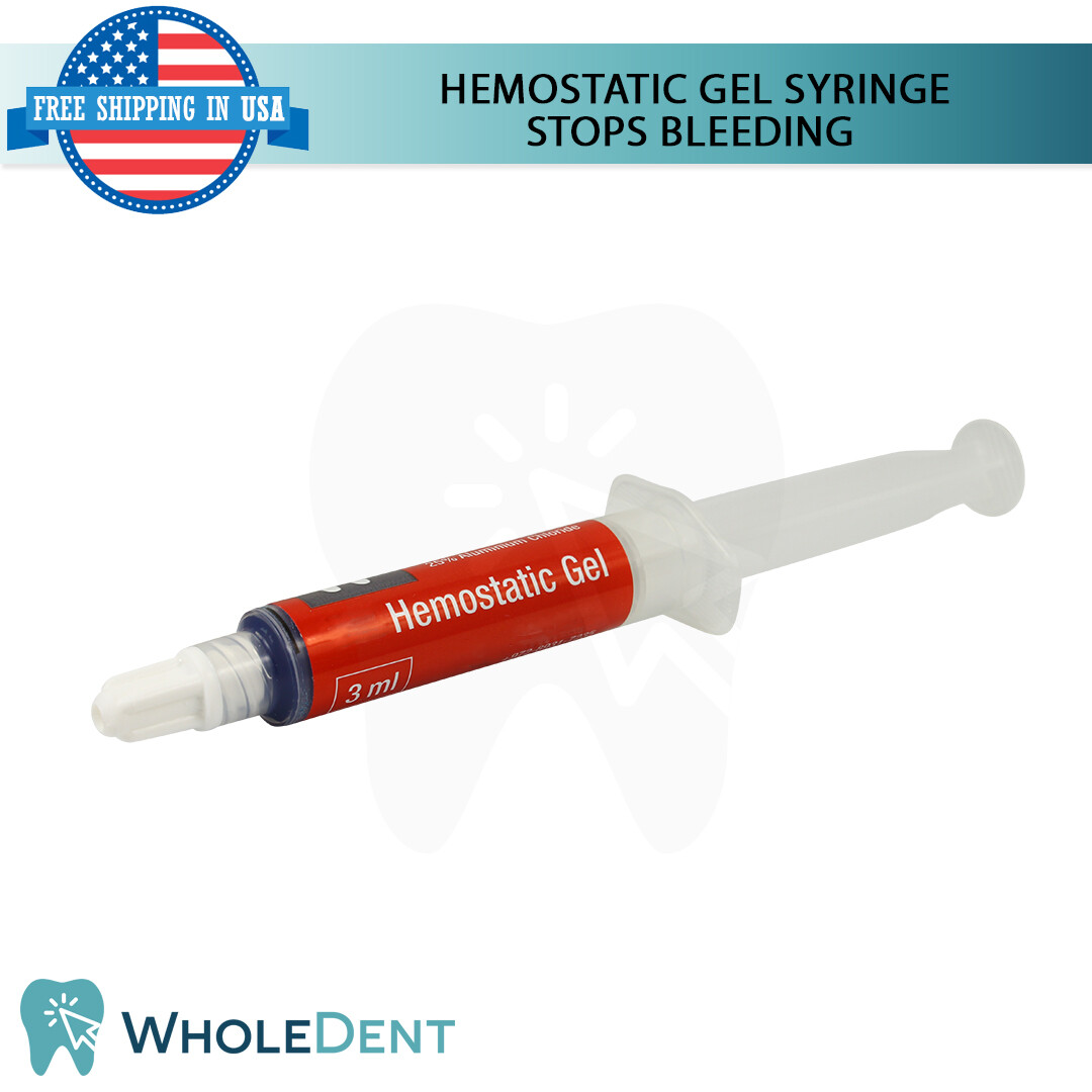 Hemostatic Gel Syringe Bleeding Stop Dental Wound Care Emergency First Aid