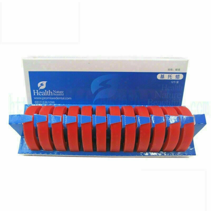 12/ Dental Lab Bite Block Registration Wax Occlusal Rims Preformed Casting Hard