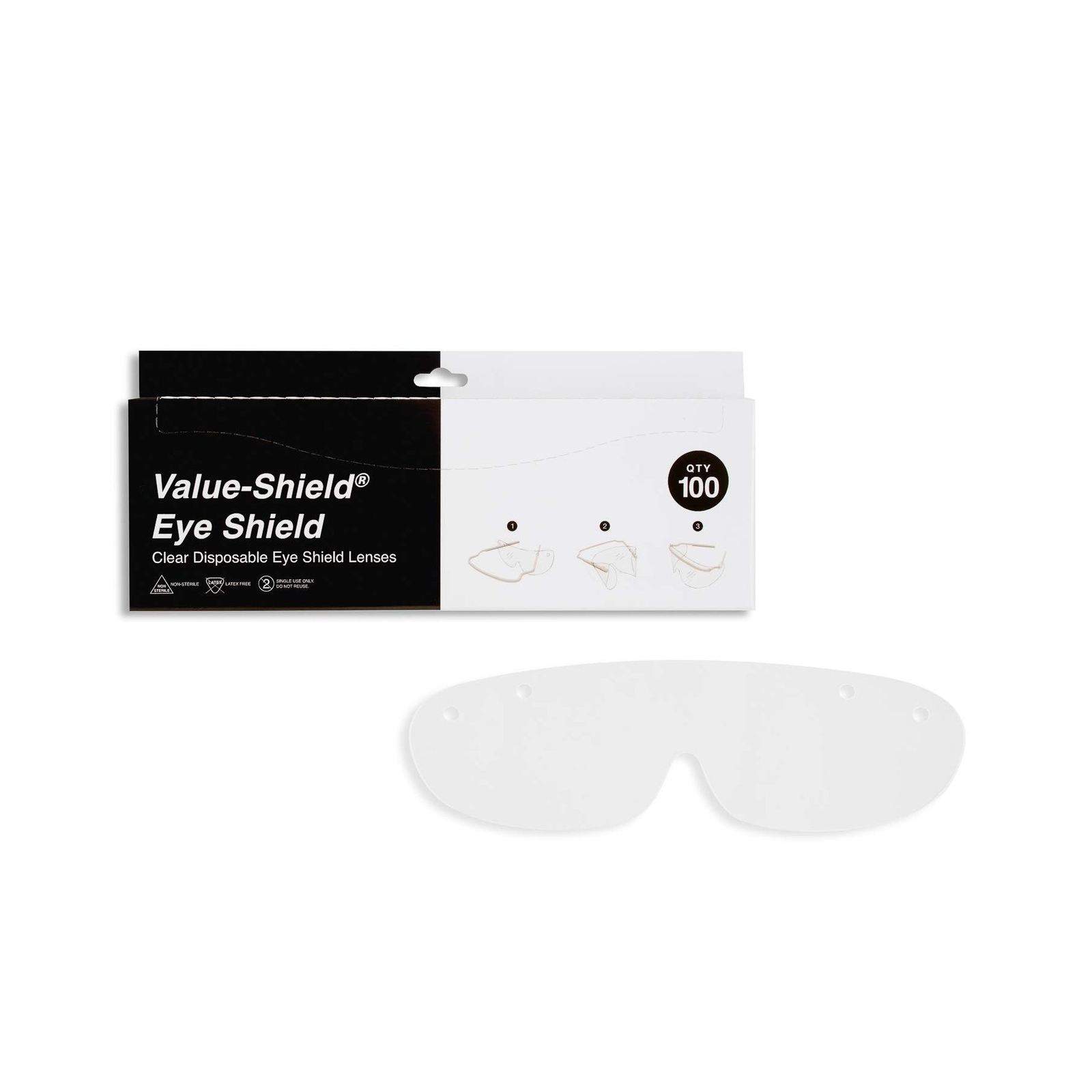 Disposable Medical/Dental Eye Shield Lenses | No Extra Film or Paper Barrier|…