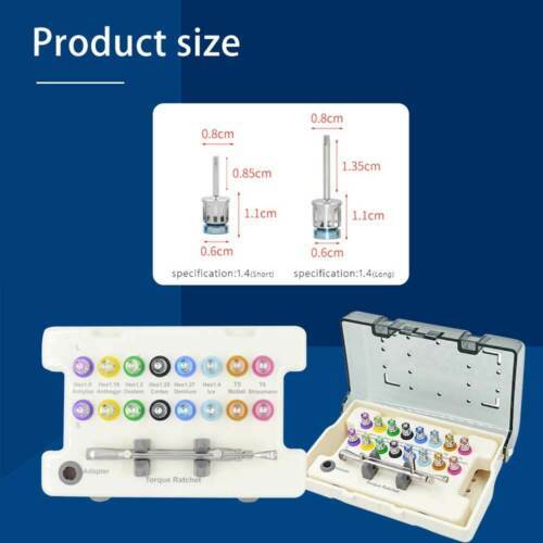 Universal Implant Repair Prosthetic Tool Kit with16PCS Screwdrivers Wrench HGY-7