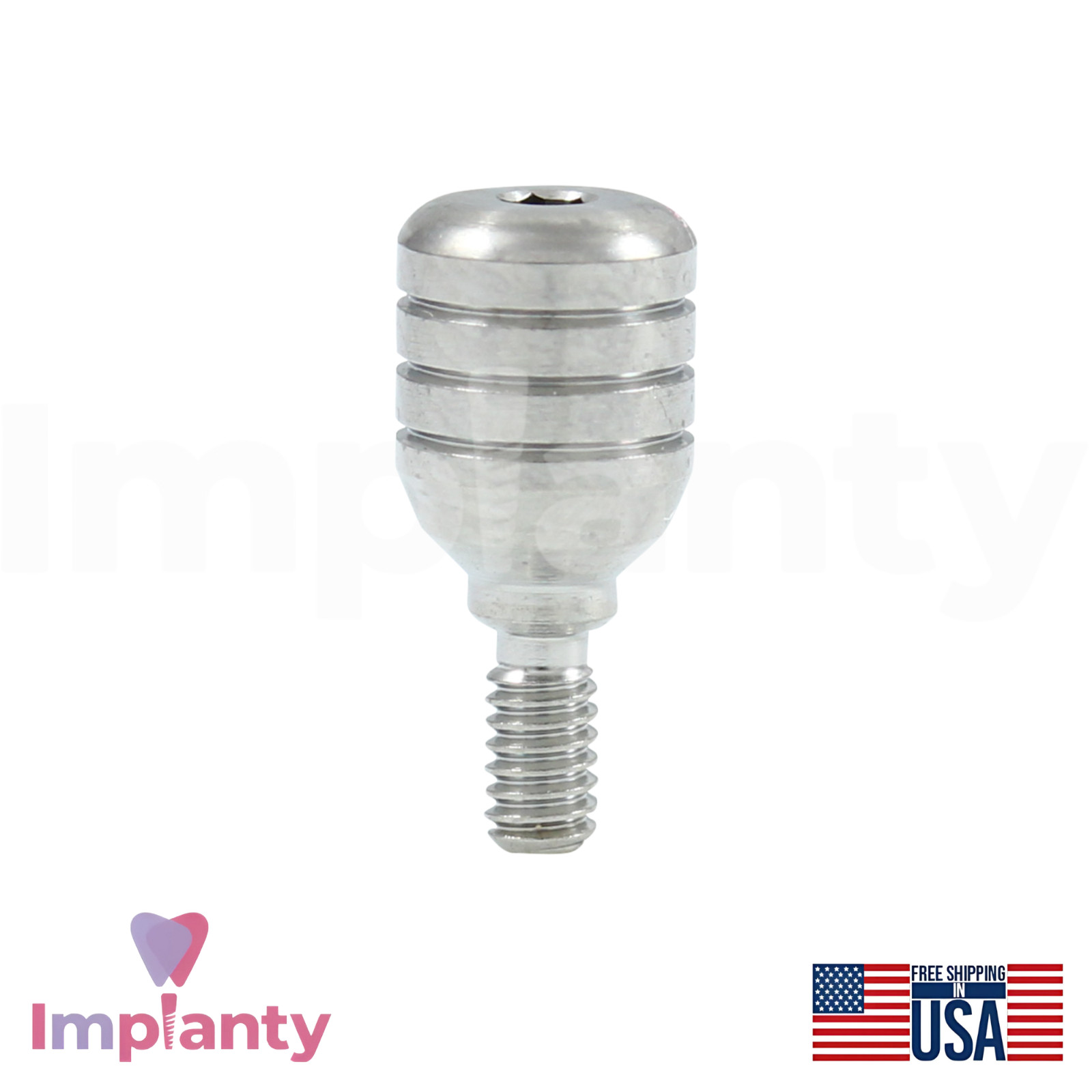 GDT CFI Int Hex 2.42mm Connection Dental Cylindrical Fixture Titanium Set