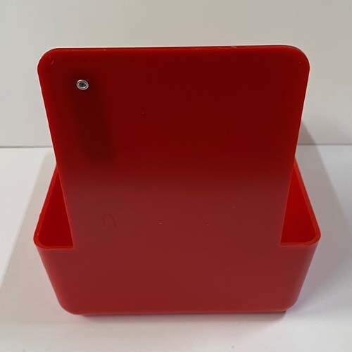 Red Dental Lab Pan w/Stainless Steel Clip 12pk 7″ x 5¾” x 2½” Made in the USA