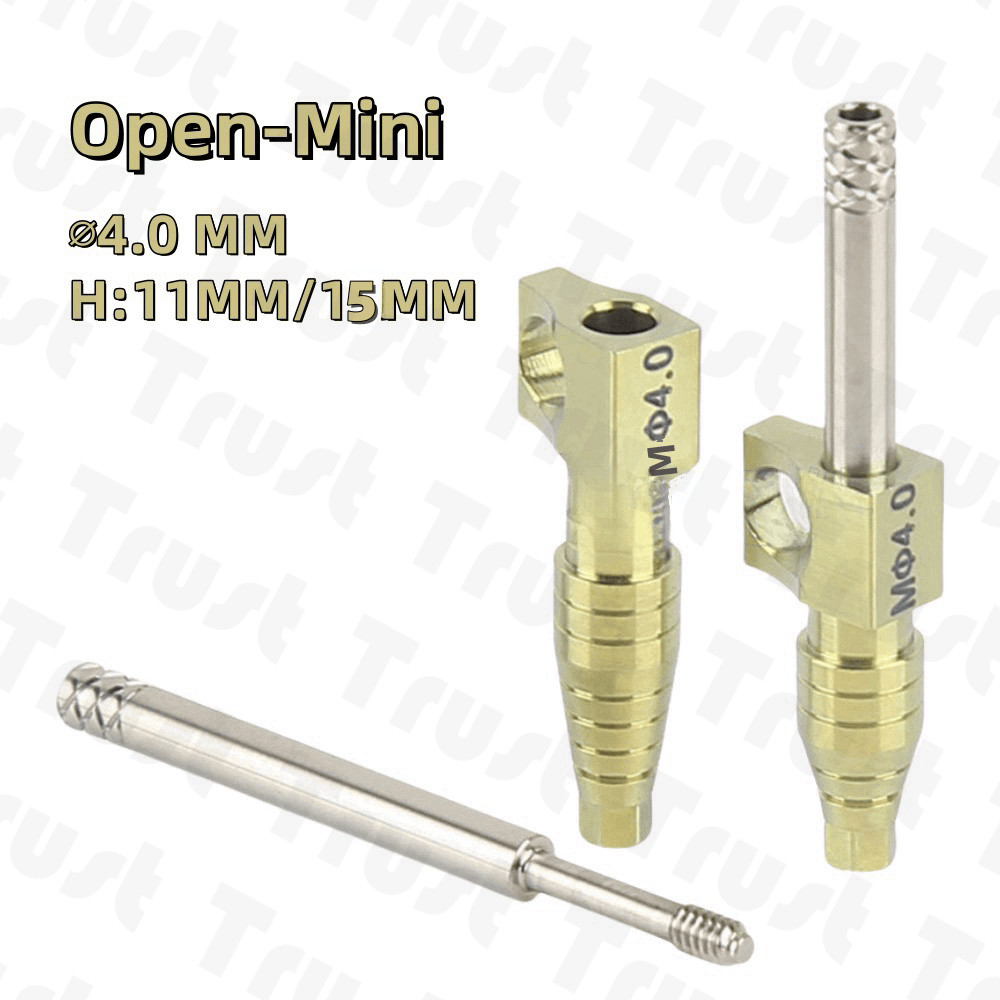 Dental Transfer Impression Coping Titanium Open/Closed-Mini Tray Yellow Fits OSS