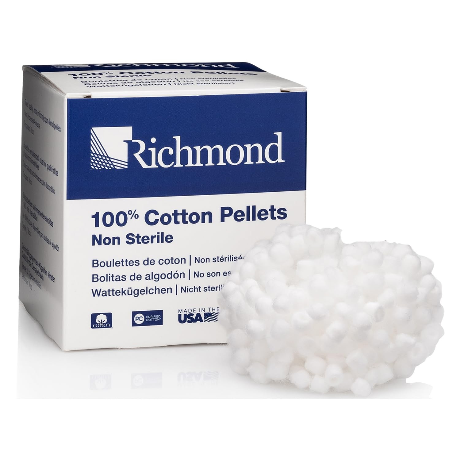 Richmond Dental 100901 Tiltop Cotton Pellet Dispenser #1 Refills 9/32″ 12/Bx
