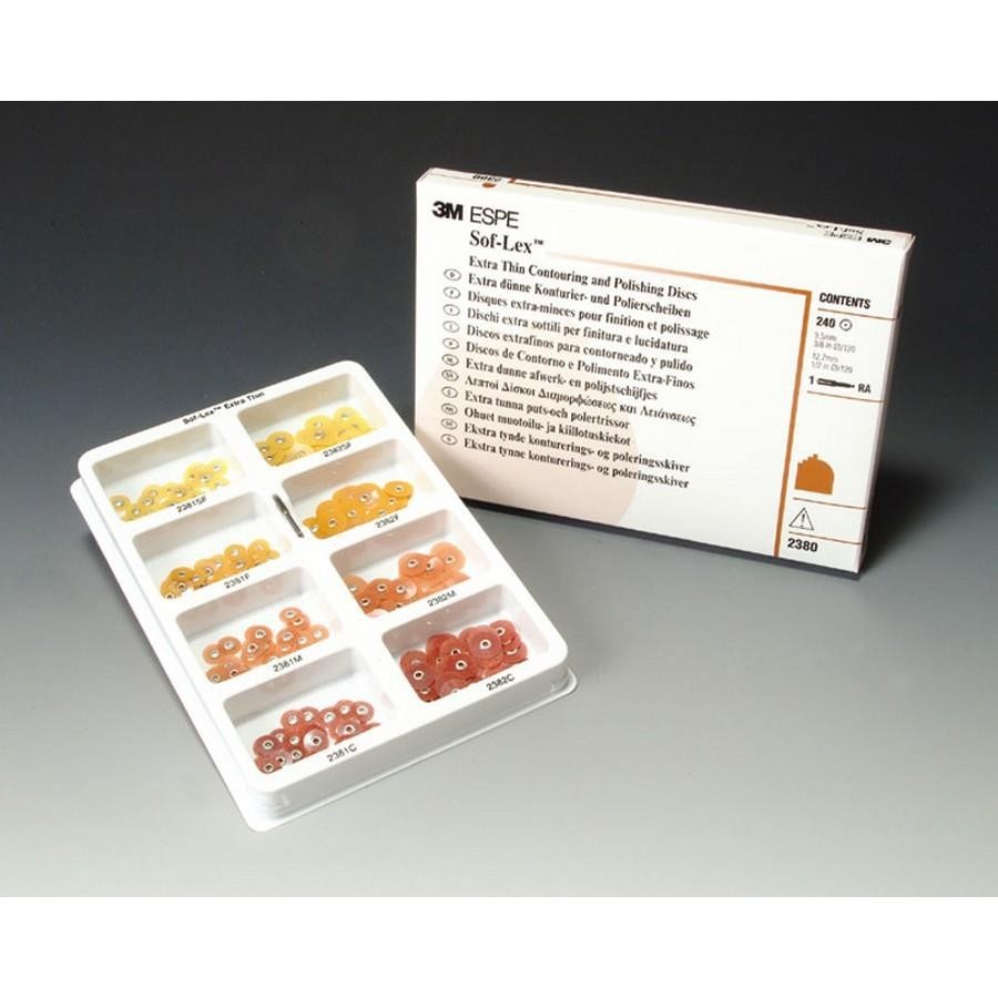 Dental 3M ESPE Sof Lex Soflex Contouring Polishing 240 Discs Kit 2380 (Free Ship