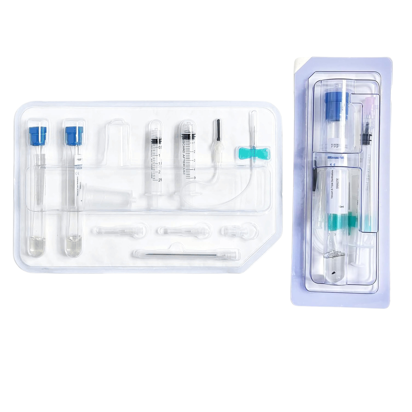 1 Complete Kit with One or TWO P-R-P Tube 15/10ML Separation Gel Anticoagulant