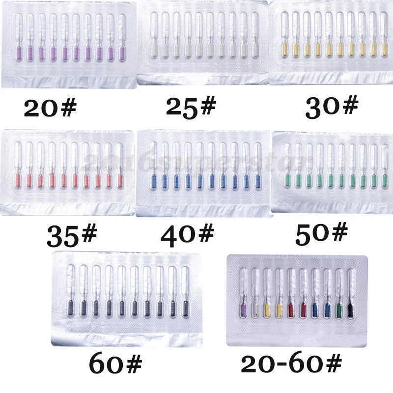 Dental Endo Stainless Steel Barbed Broaches Needles Handle Root Canal 21mm/25mm