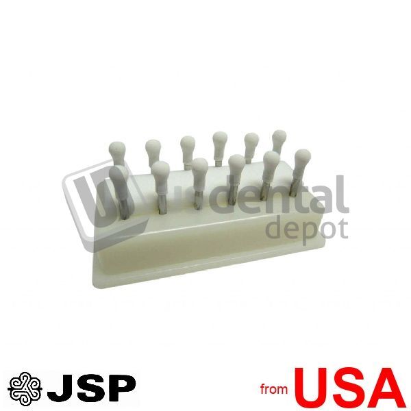 JSP RD1 Arkansas Stone – 1/16in FG, Round, WHITE, Mounted 12/Pk. Aluminu 102232