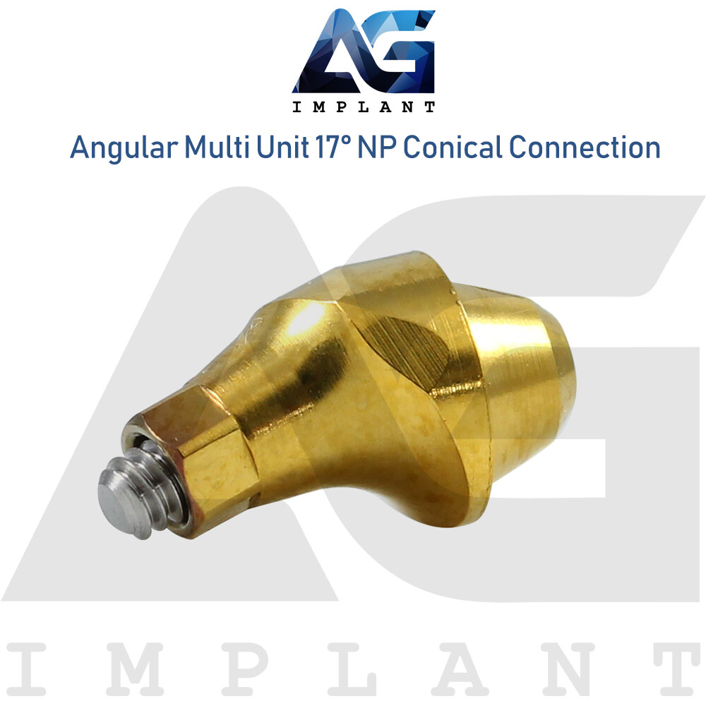 5 Angular Multi Unit Prosthetic 17° Conical Connection NP Titanium Set