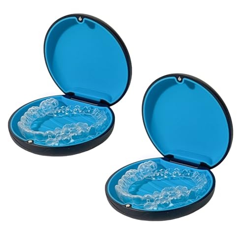 2PCS Retainer Case Compatible with Invisalign,Cute Slim Aligner Case,Customized