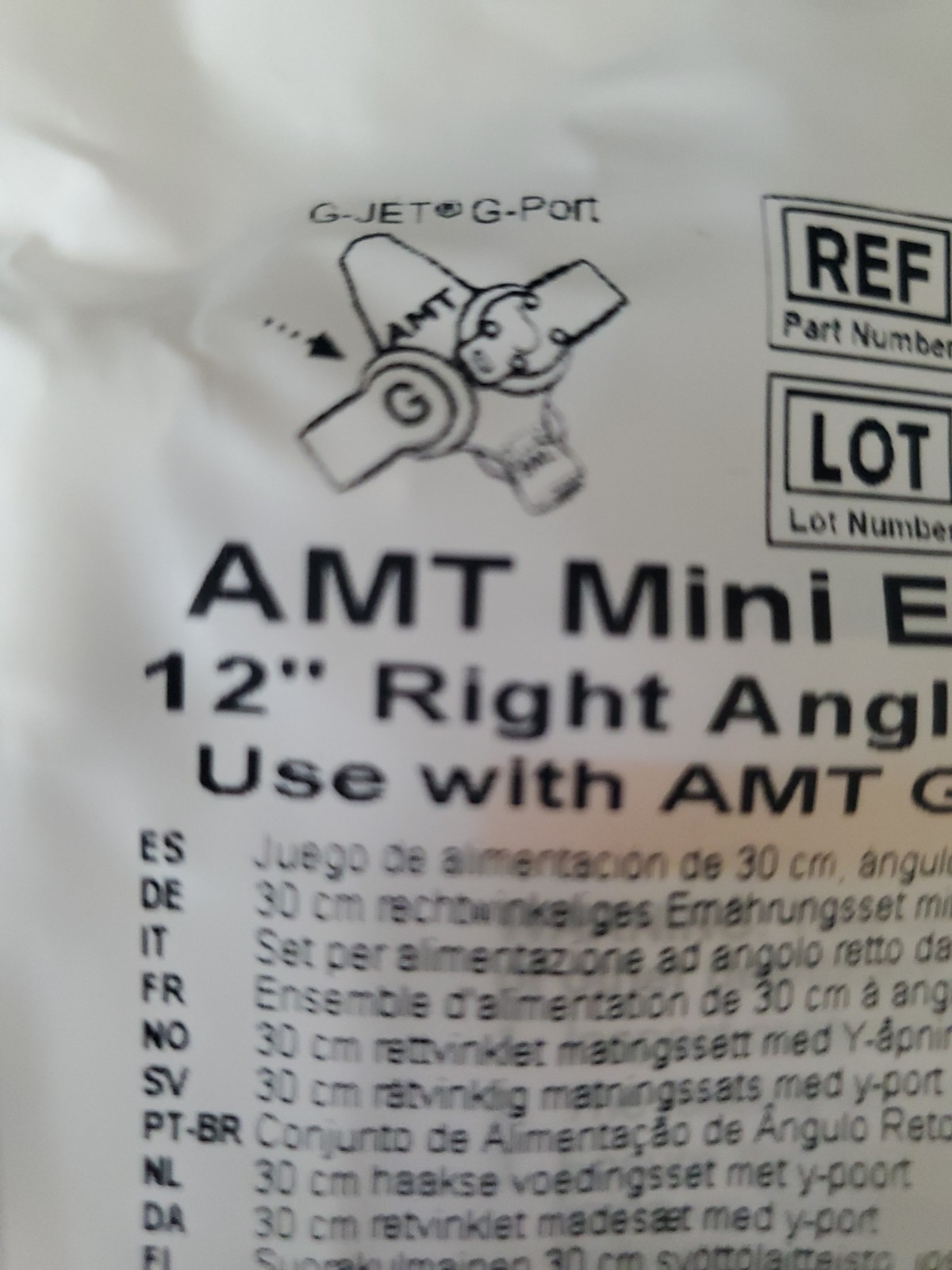 AMT Mini Enteral Extension Set Dual ENFit Y-Port 6-1222-ISOSAF LOT OF 23 #2