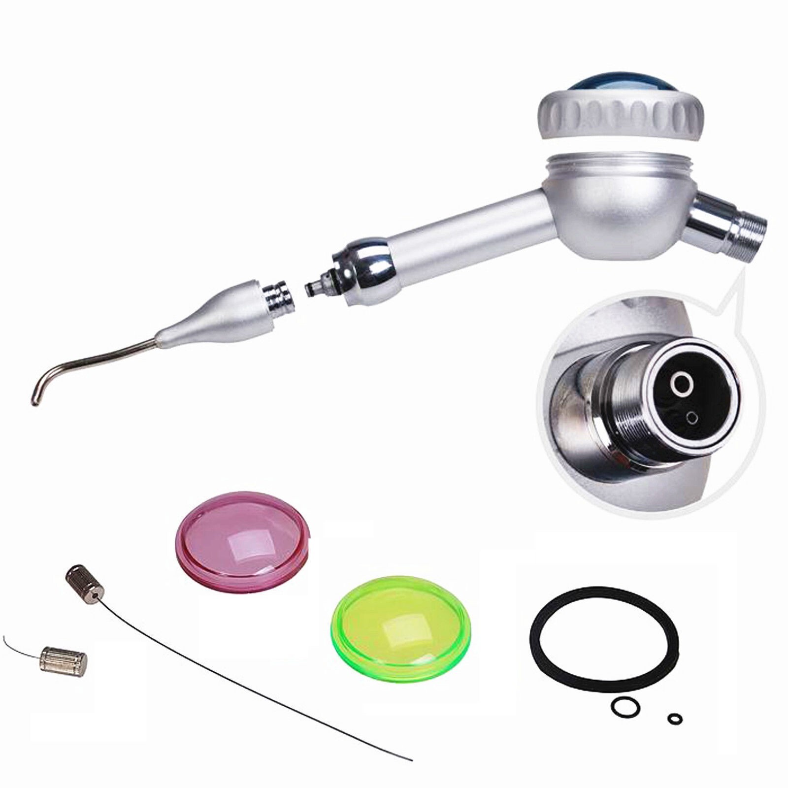Dental Hygiene Prophy Jet Air Polisher System Tooth Polishing Handpiece 2Hole