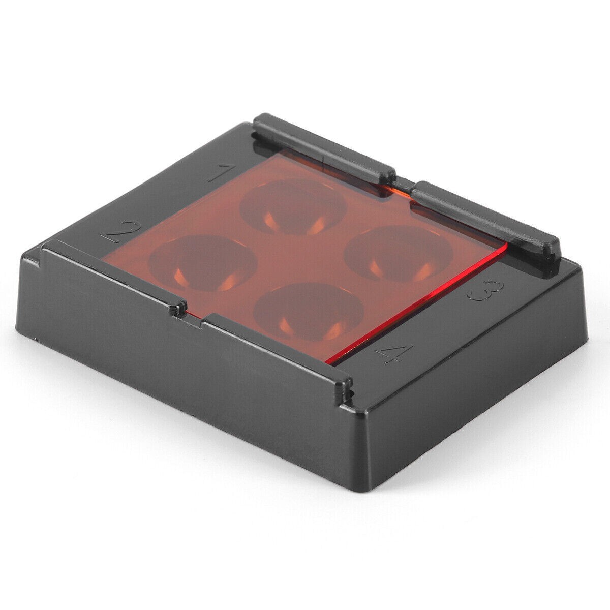 Dental Veneer Storage Box Teeth Patch Shading Light Retainer Molar Box 4 Holes