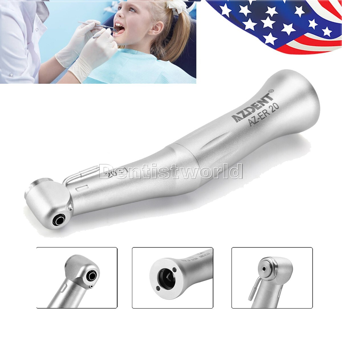 AZDENT Dental Implant Reduction 20:1 Low Speed Contra Angle Handpiece