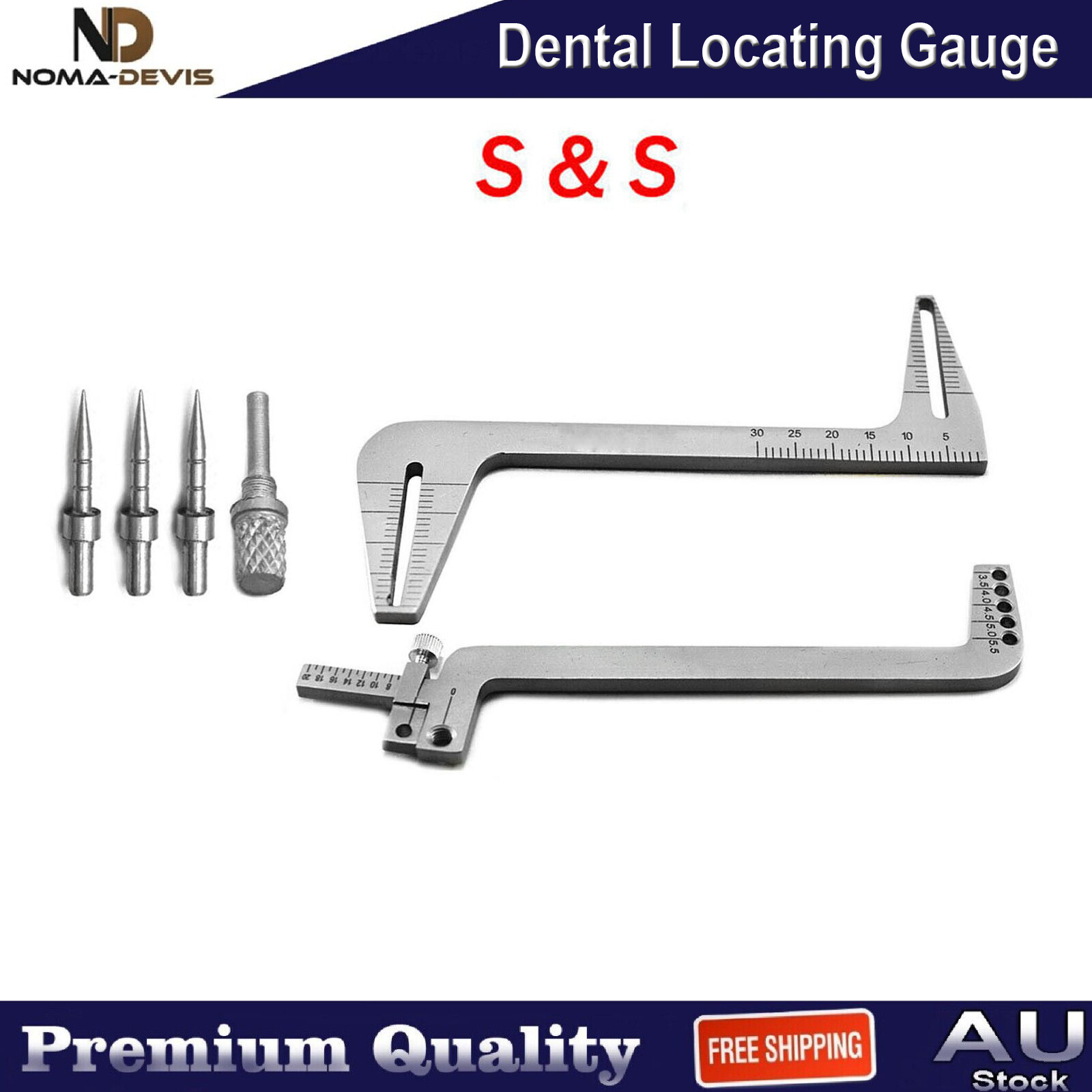 Surgical Locating Gauge Tooth Positioning Guide Drilling Depth Dental Implant
