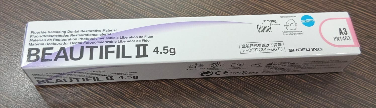 Shofu BEAUTIFIL 2 Fluoride Releasing Restorative Composite 4.5gm SHADE A3 2027