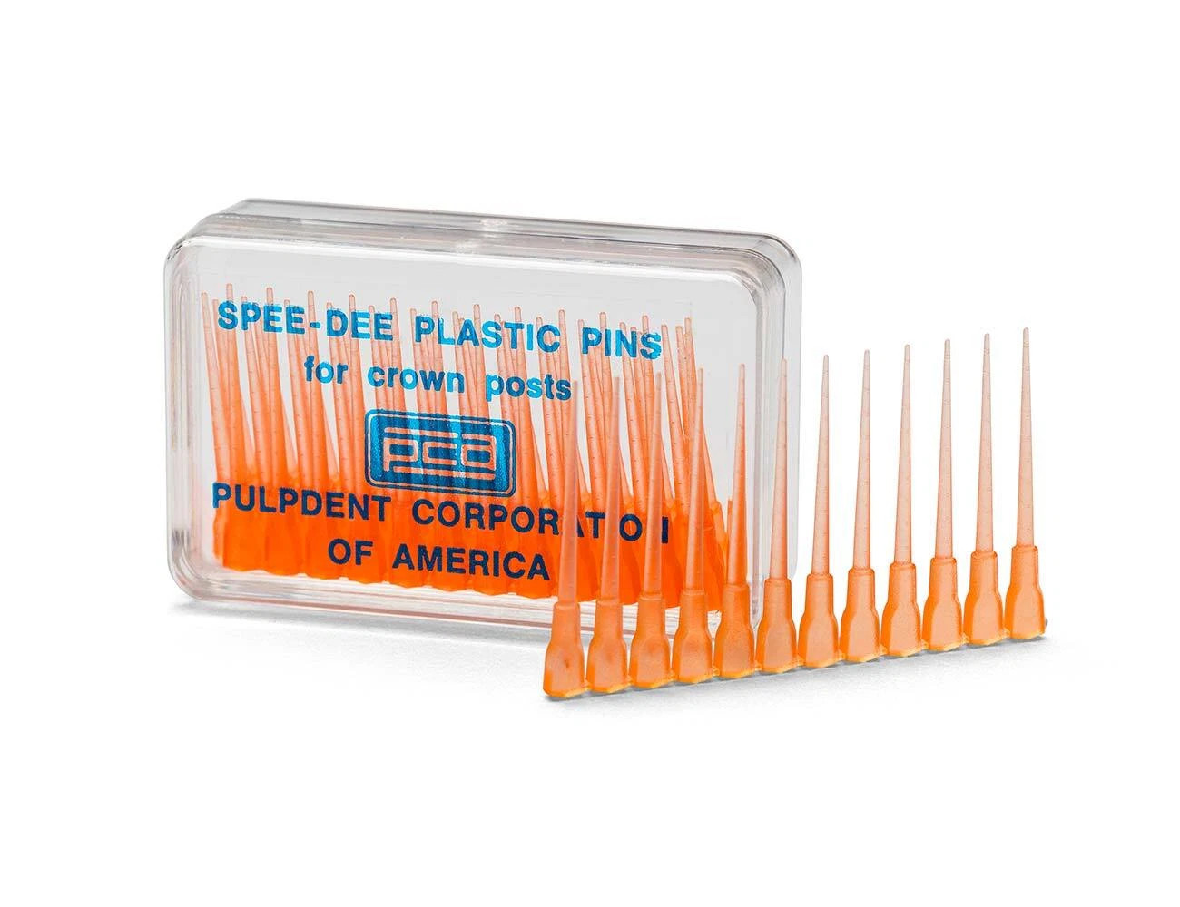 Dental Burn Out Spee-Dee PIN Plastic For Direct Core Technique 60/pk, PulpDent