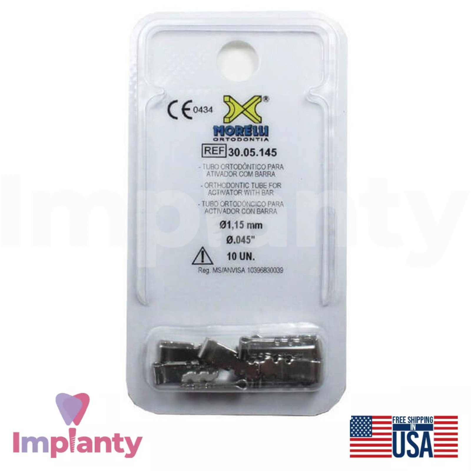 Morelli Activator Tubes Stainless Steel 10pcs Ø1.15mm Diameter Dentistry Tool