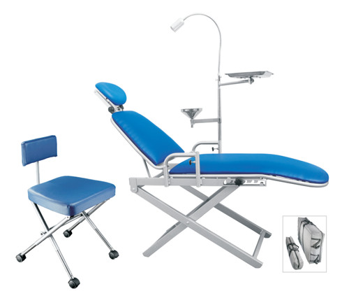 TPC PC2700 Portable Dental Chair Pack Chair, Stool, Light, Tray & Carrying Bags