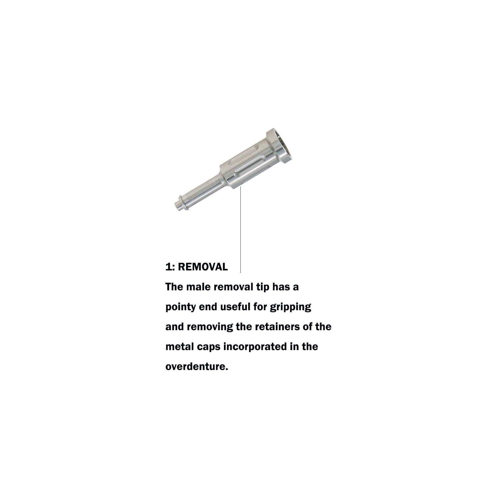 US Universal Dental Retention Caps Insertion Extraction Remove Locator Core Tool