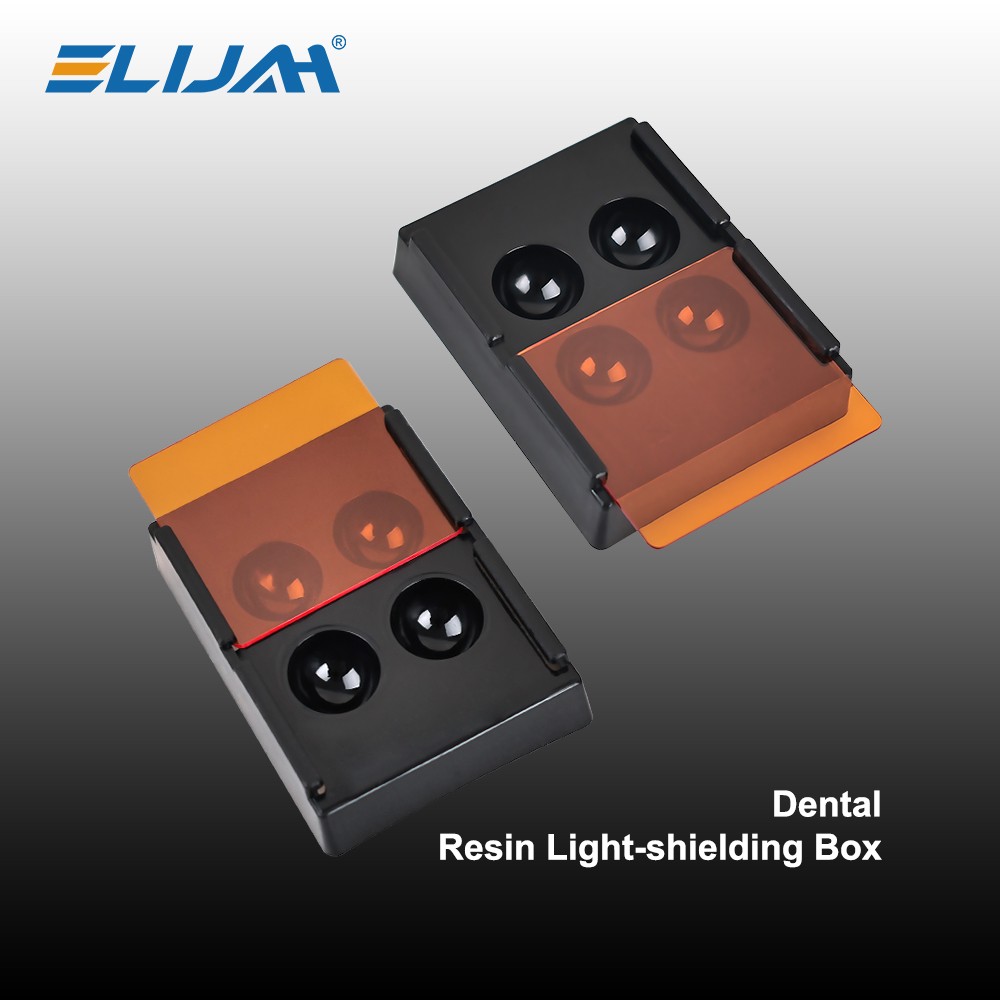 4 Holes Dental Veneer Storage Box Teeth Patch Shading Light Storage 5 pack/5 box