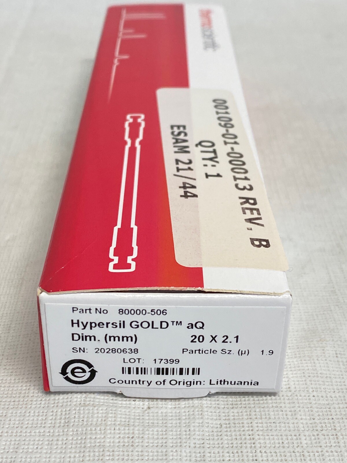 DIS THERMO Chromatography Hypersil GOLD aQ LC Column 20mm x 2.1mm 80000-506