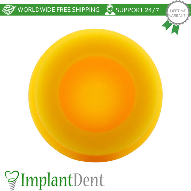 2x Silicone Cap Set Insert For Ball Attachment Dental Prosthetics Accessories