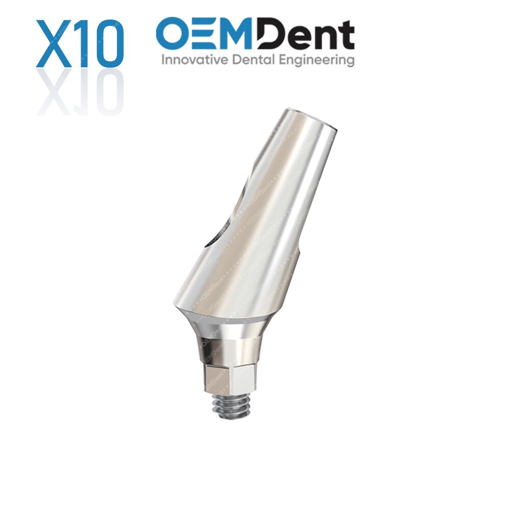 x10 Angulated Prosthetics 25° Regular Platform GDT® RP Compatible Conical