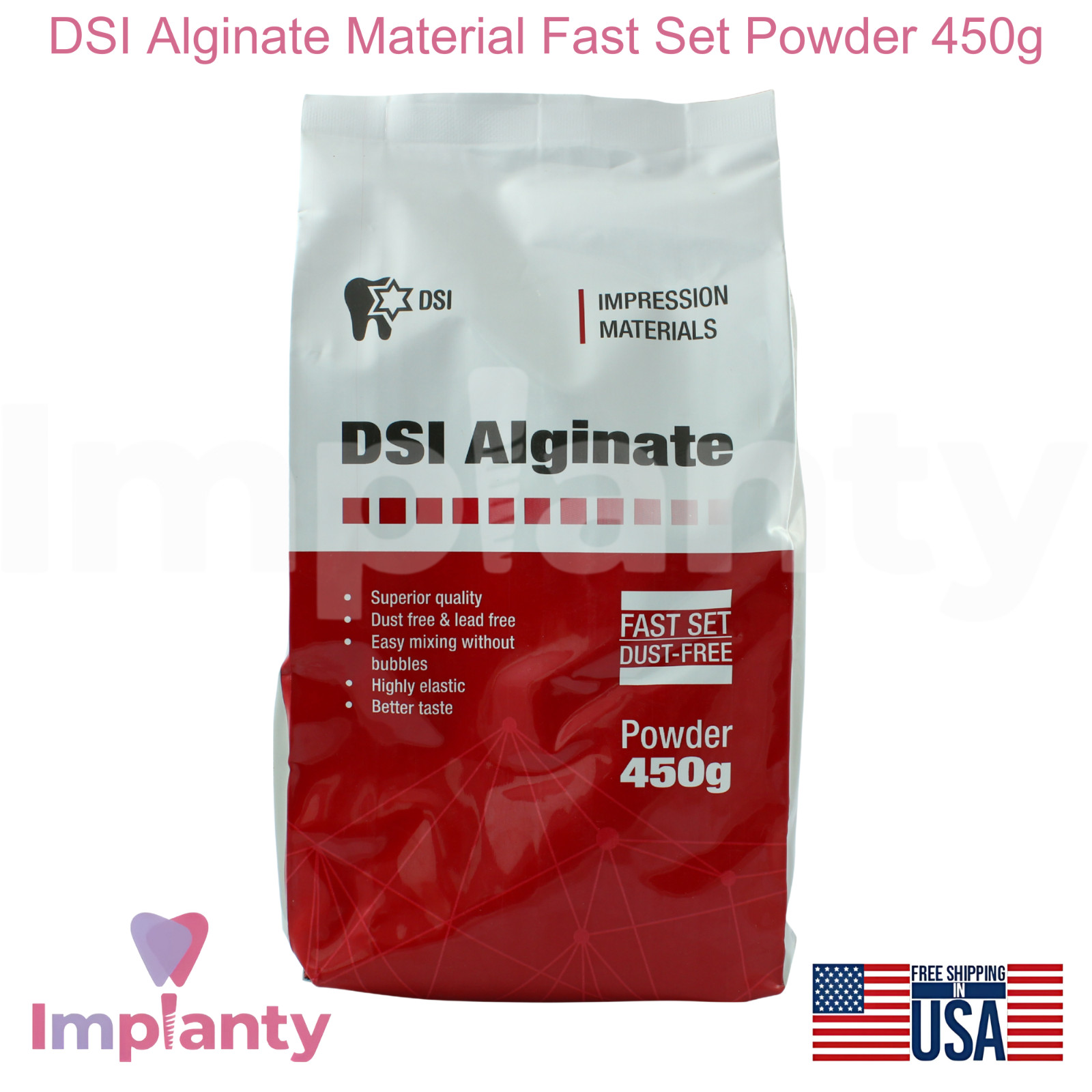 AIginate Material Fast Set Powder 450g For High Precision Elastic Impressions