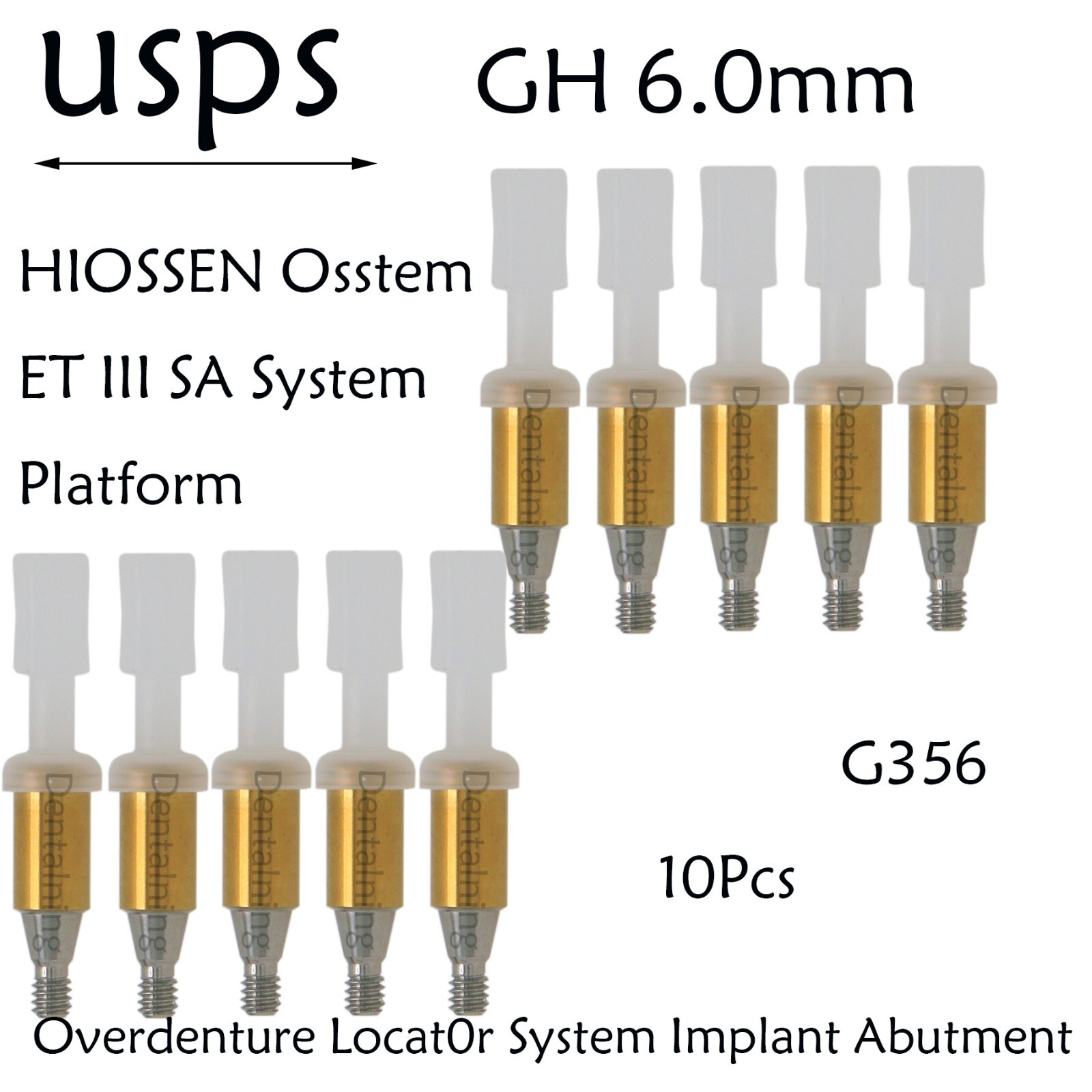 US HIOSSEN ET III SA/Osstem/DIO UF/Snucone Mini Locator Abutment For 1-6mm
