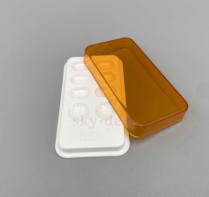 4/8 Holes Dental Veneer Storage Box Teeth Patch Shading Light Case Retainer Mola