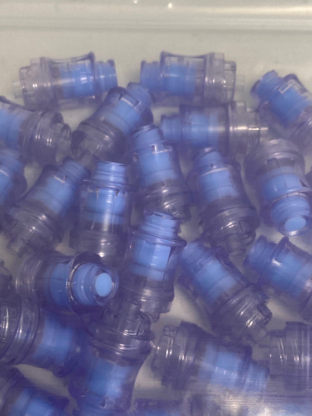 (25/Pk) CHEMGLASS PC Male Luer Lock Swabable Valve Fittings CLS-1399-F50
