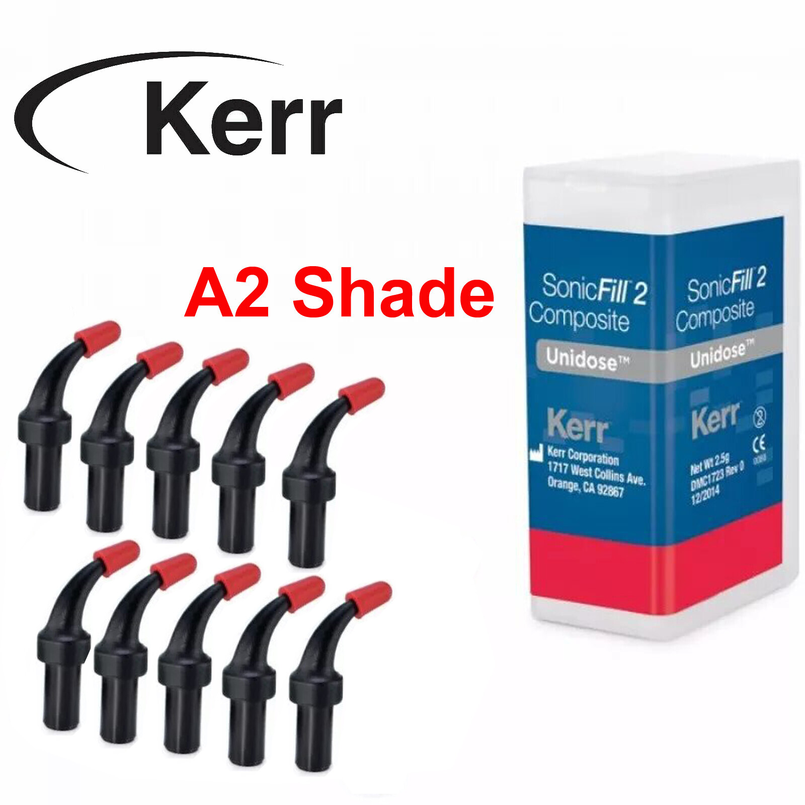 Dental SonicFill 2 bulk fill Composite Material Unidose Refill A2/A3