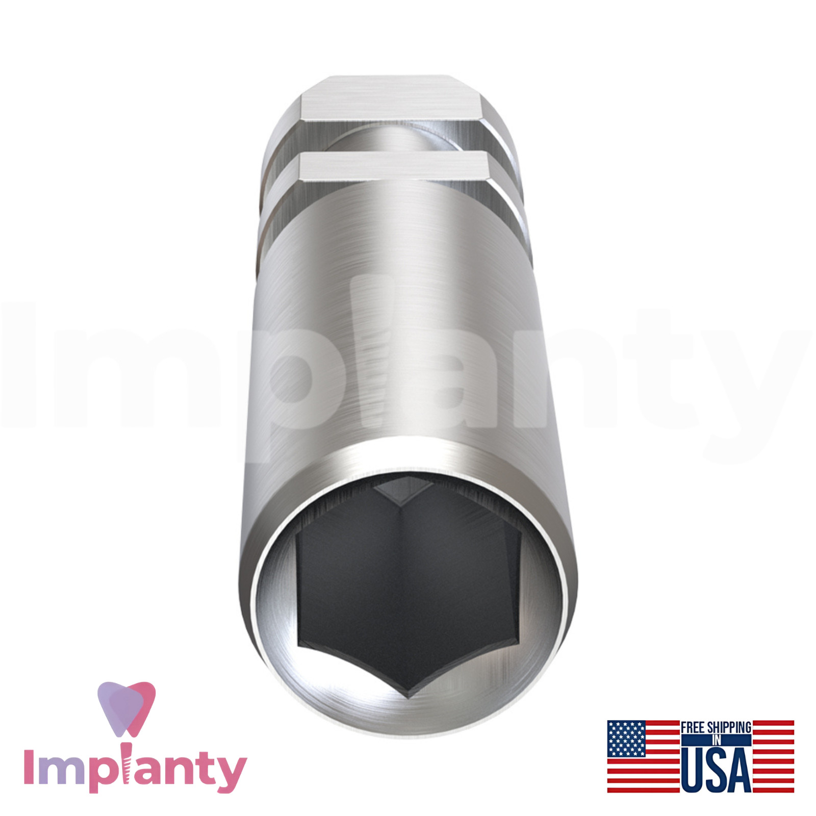 10x MIS® Seven Compatible Dental Fixture Analog Ø3.3mm Int Hex 2.1mm Connection