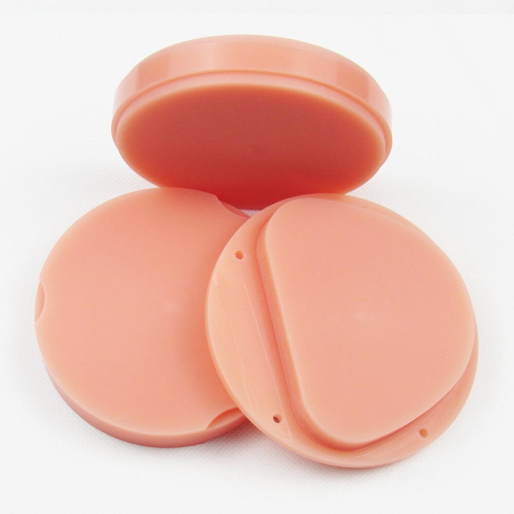 5pcs CAD CAM Dental PMMA Blank Disc False Teeth Material Denture