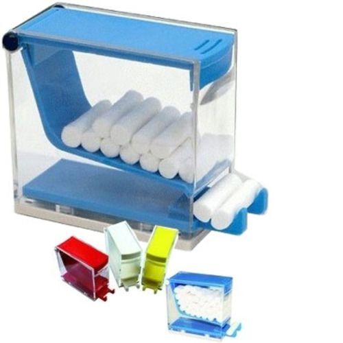 House Brand Cotton Roll Dispenser Push Type – BLUE. Easy to use and refill