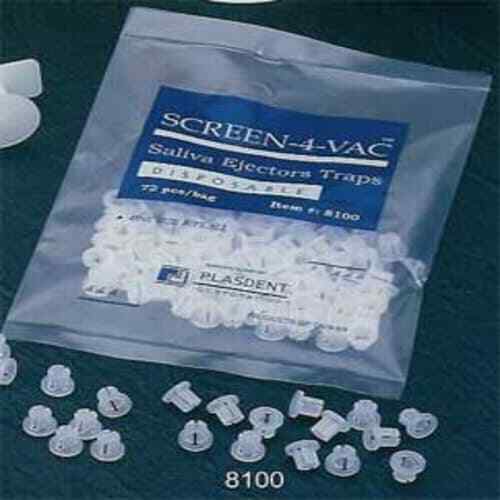 Screen-4-Vac Saliva Ejector Screens, Fits Standard Valves